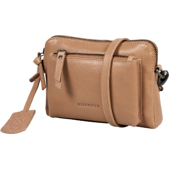 Burkely Just Jolie Dames Crossovertas Minibag - Taupe