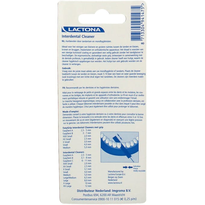 Lactona Ragers Easygrip XXXS 2,0 mm - Tandenrager - 6 stuks