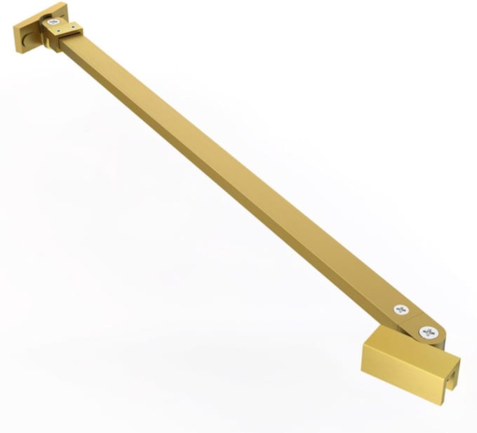 FugaFlow Eccelente Vetro Losse Stabilisatiestang - 120cm - draaibaar - geborsteld messing