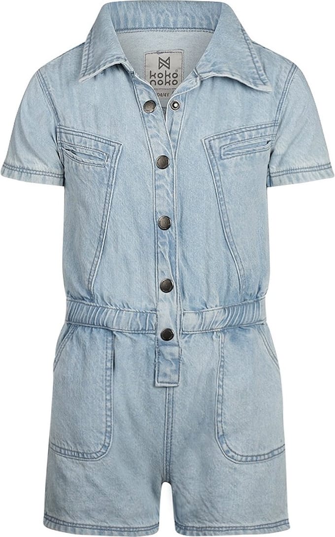Koko Noko Meisjes Jumpsuit - Blue jeans