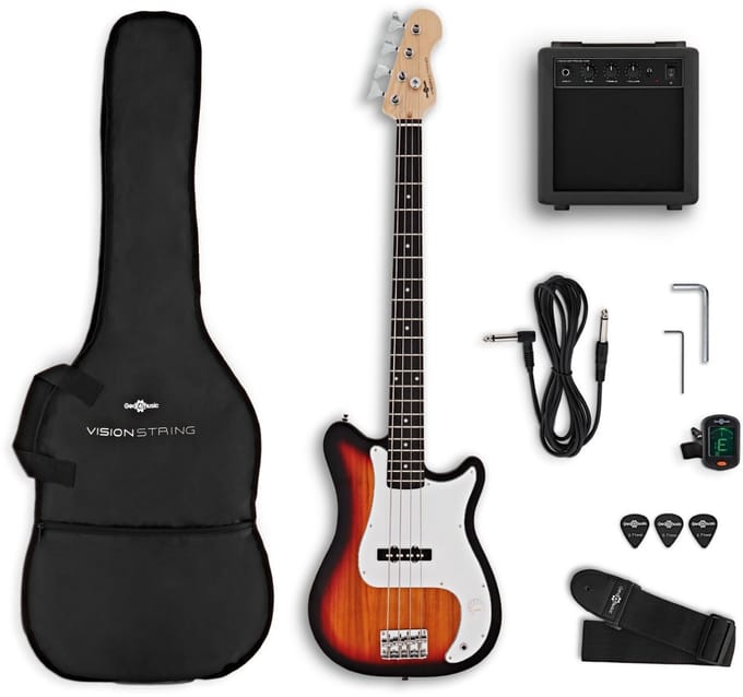 VISIONSTRING Basgitaarpakket, Sunburst