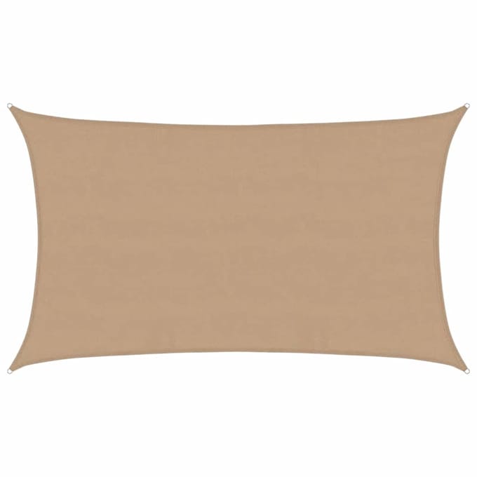 vidaXL - Zonnezeil - 160 - g/m² - 5x8 - m - HDPE - taupe