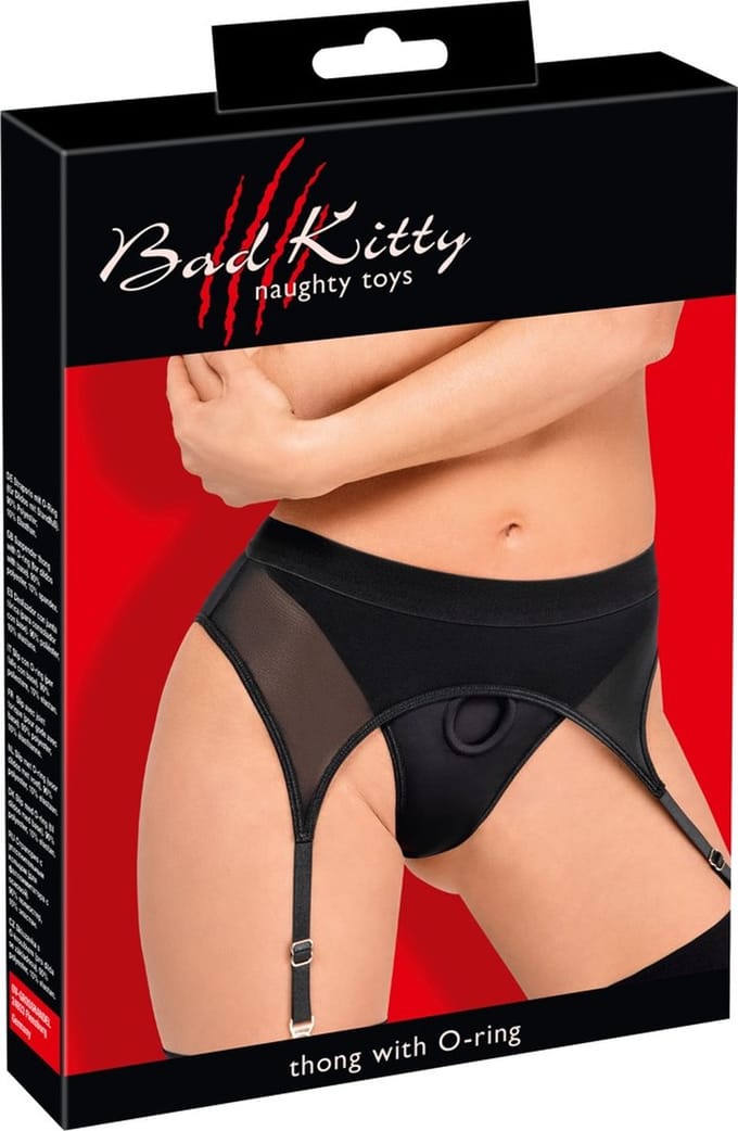 Bad Kitty Suspender Thong XL