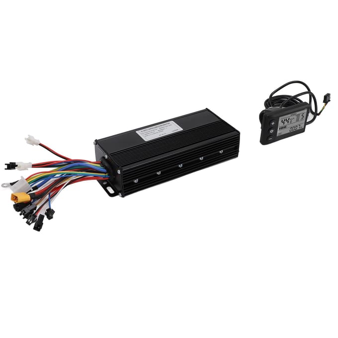40A 3-Modus Sinusgolf Controller S866 Display Elektrische Fiets Conversie Kit voor 36V 48V 52V 1500W 2000W Borstelloze Motor black