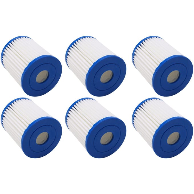 6 STUKS Waterpomp Filterpatroon Vervanging Zwembad Polyester Filterelementen Set