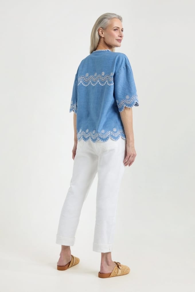 Josephine & Co Judith Blouse Light Jeans Taglia: 44 | Magliette intime Outlet | Donna