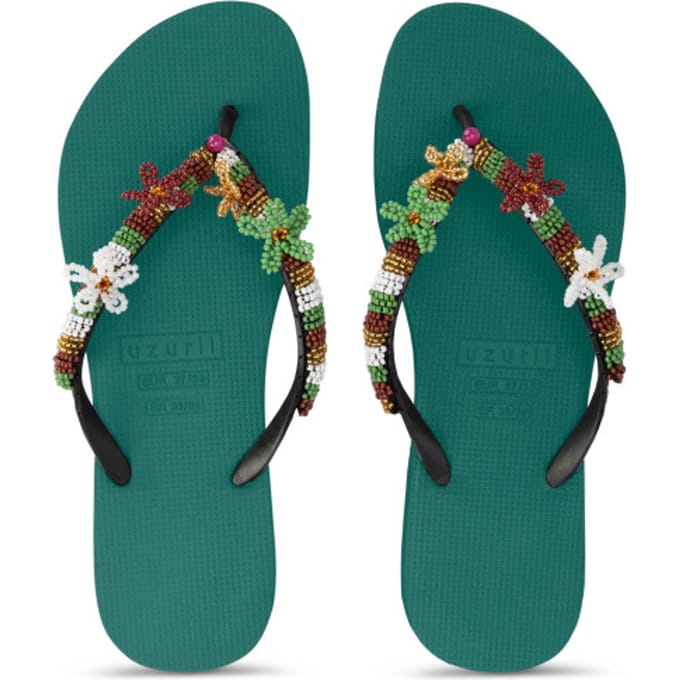 Uzurii | Teenslippers | Dames | Bosgroen | Maat 37/38