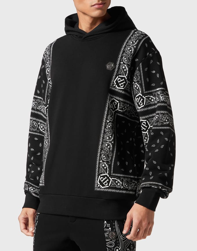 Sweatshirt Met Capuchon Paisley