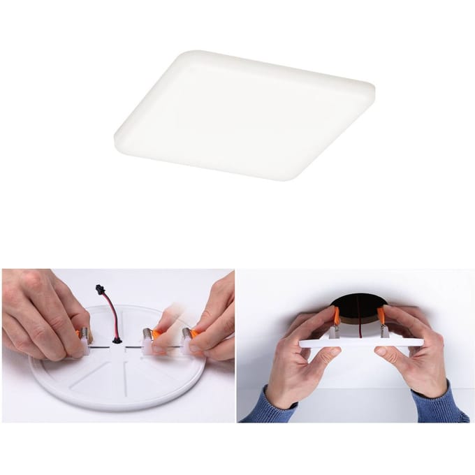 Paulmann 92397 EB Panel Veluna VariFit LED-inbouwlamp LED LED vast ingebouwd 8.50 W Satijn