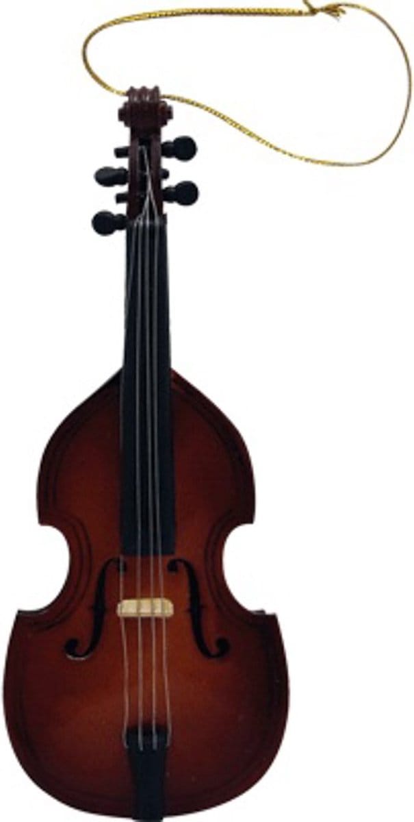 Kerstversiering contrabas 13 cm