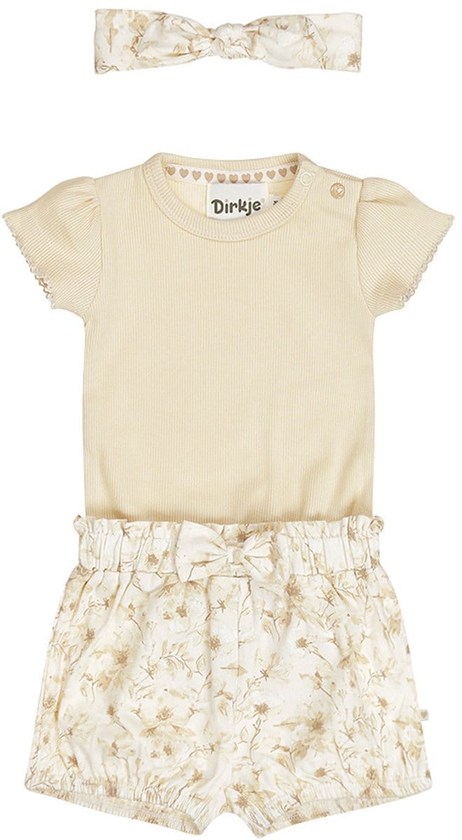 Dirkje Meisjes Kledingset - Off-white