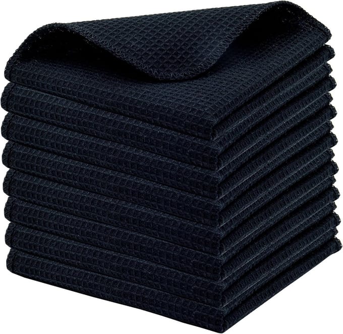 Vaatdoeken en Afwasdoeken - 8-Pack Katoen Wafelstructuur - Absorberend & Sneldrogend - Keukentextiel 30x30 cm