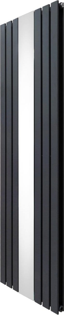 Platte spiegel radiator - grijs - 1800x565mm - 8092 btu warmteafgifte