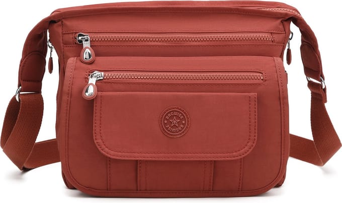 Bagwise® Schoudertas - Crossbody - Dames - (CR3005) Brick (baksteen kleur)