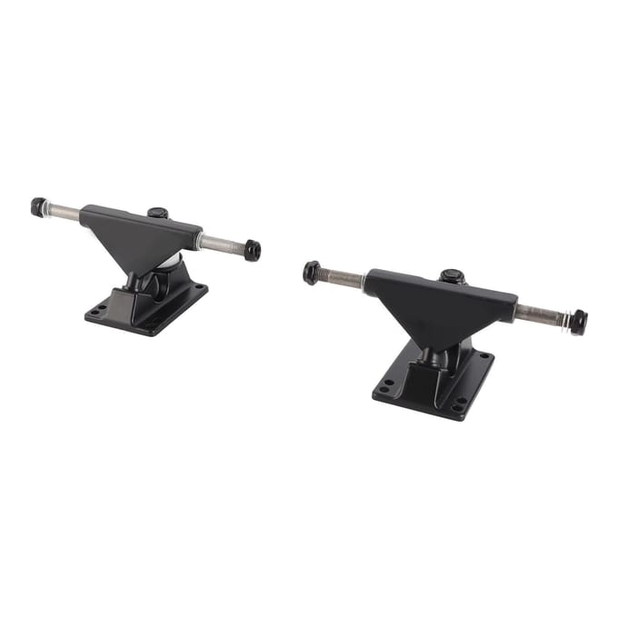 Lot de 2 trucks de skateboard avec roues de 3,25 pouces, accessoires de skateboard ABEC Longboard noir