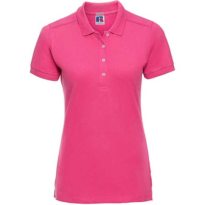 Damespolo Russell Athletic Fitted Stretch