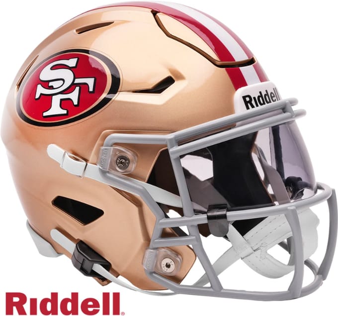 Riddell Speedflex Midi NFL Replica Helmet Mid-Size San Francisco 49ers voor Sport Fanzone