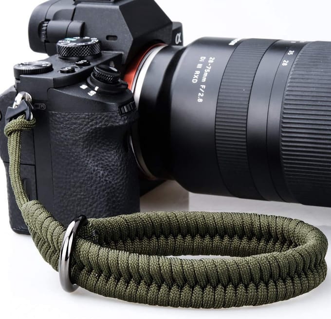 YONO Camera Polsband Vintage - Hand Strap - Wrist Riem - Universeel - Groen