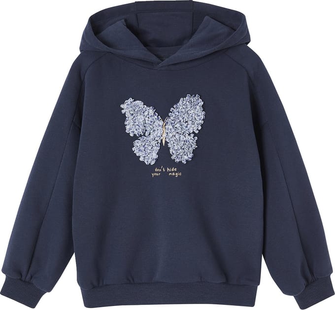 Vertbaudet Sweatshirt met capuchon fantasiemotief meisjes