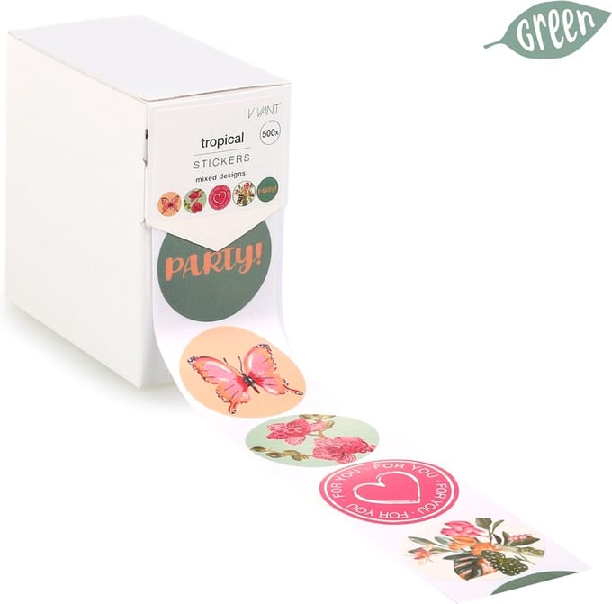 Kadostickers Tropical assorti van 5