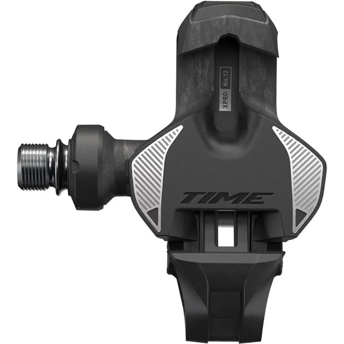 Pedalen 12 Titan As Afstand 51 Carbon/Zilver + ICLIC 5° Clips TIME XPro