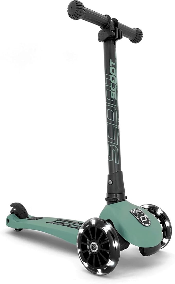 3-Wiel Loopfiets en Step met LED Wielen