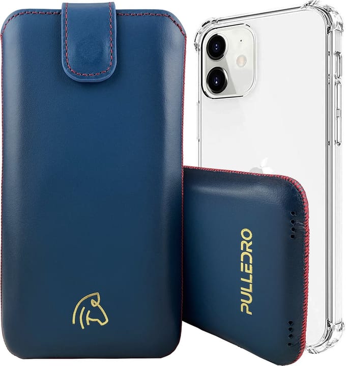 Pulledro geschikt voor iPhone 13 Sleeve leren Insteekhoesje + BackCover - Reȸlue