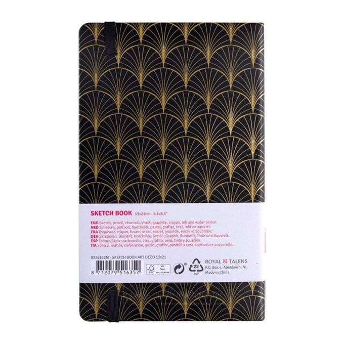 Talens Art Creation Schetsboek Art Deco | 13 x 21 cm, 140 g, 80 vellen