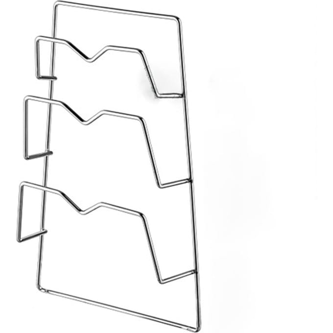 Support mural multifonction pour couvercles de casseroles, 3 niveaux, en acier inoxydable, pour planche à découper white