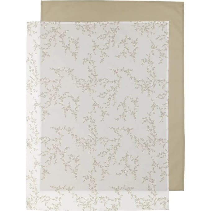 Meyco Baby Branches wieglaken - 2-pack - sand - 75x100cm - 0.3 TOG