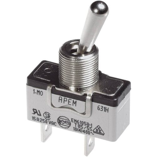 APEM 656H/2 656H/2 Tuimelschakelaar 250 V/AC 15 A 3x aan/aan Continu 1 stuk(s)