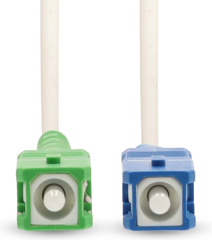 Nedis Glasvezel Patchkabel - SMF (Single Mode Phase) - SC/APC - SC/UPC - 100 Gbps - 6.00 m - Wit - Doos
