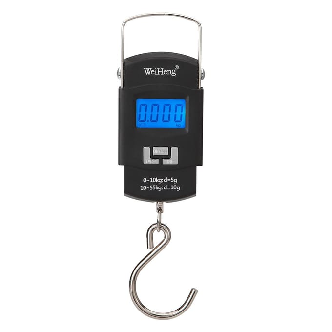WeiHeng WH-A25 Oplaadbare draagbare elektronische weegschaal LCD-scherm Bagageweegschaal Meerdere eenheden veelkleurig