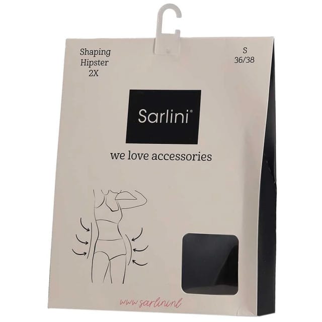Sarlini Dames Corrigerende Hipster Naadloos 2-Pack Zwart - Maat S