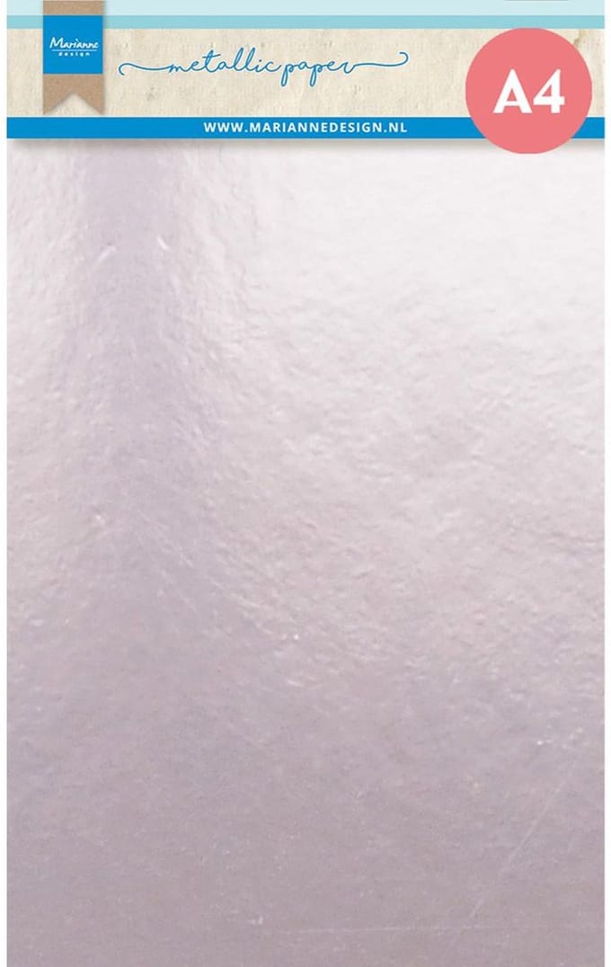 Marianne Design Decorations Metallic Paper A4 Light Pink