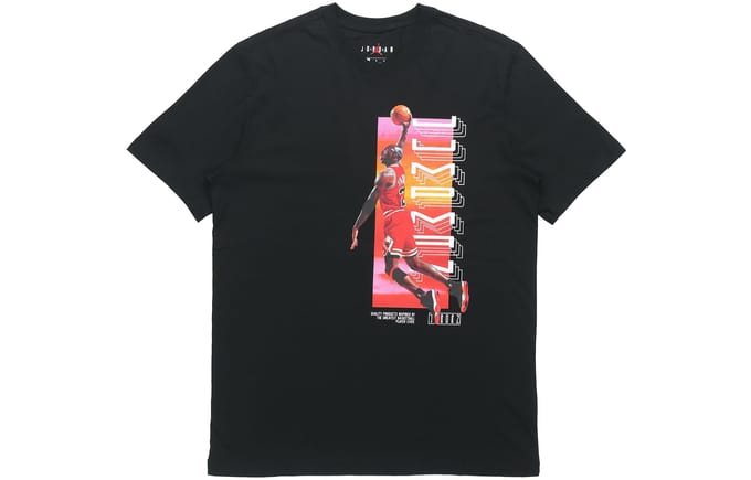 T-shirt Jordan Set dans la manche Homme Noir M red