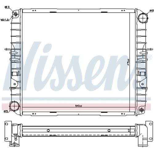 Radiator, motorkoeling NISSENS 606355