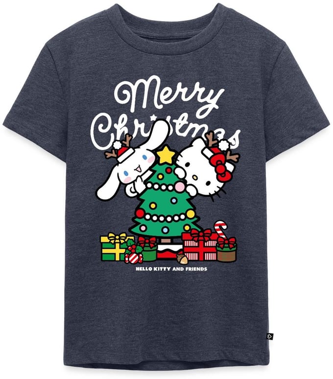 Hello Kitty En Cinnamoroll Kerstontwerp Premium T Shirt Kinderen
