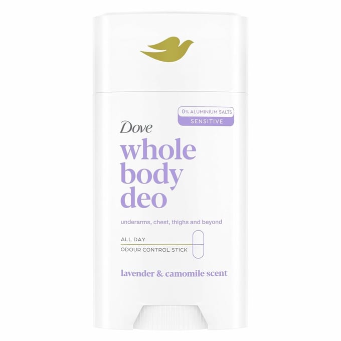 Déo stick corporel unisexe à la lavande et à la camomille 75 ml