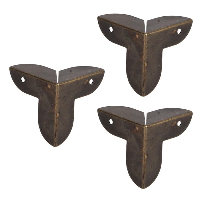 50 stuks Hoekbeschermers Driehoekig Vintage Retro Stijl Stevig Duurzaam Brede Toepassing Hoekbeschermers black