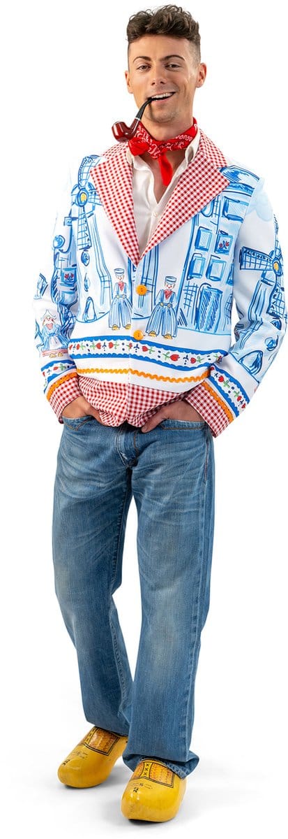 Volendamse jas Delfts blauw heren