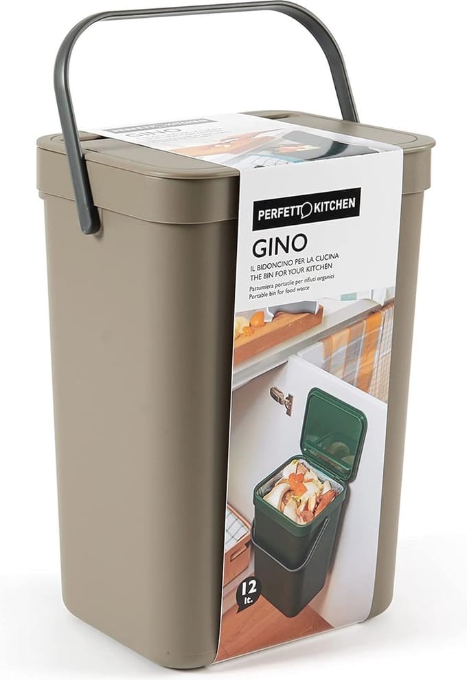 Vuilnisbak voor organisch afval – 12 L – Hangend – Truffel