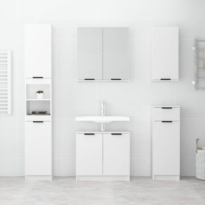 vidaXL - Badkamerkast - wandgemonteerd - 32x20x67 - cm - wit