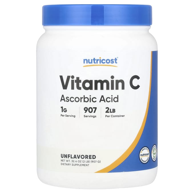 Nutricost, Vitamine C, non aromatisée, 907g (32.4oz)