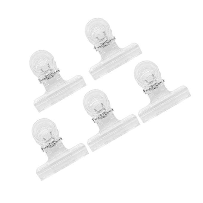 5 stuks C-curve Nagelverlengingsclips Multifunctionele Plastic Nagellak Accessoires Transparant white