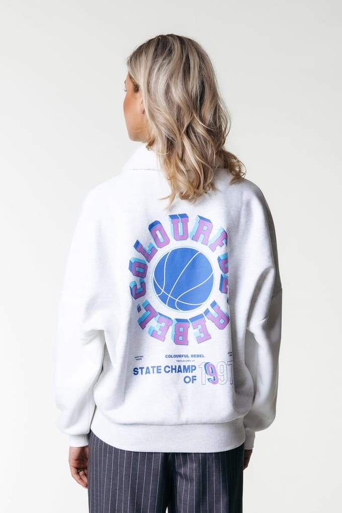Colourful Rebel State Champ Collar Sweat - XS