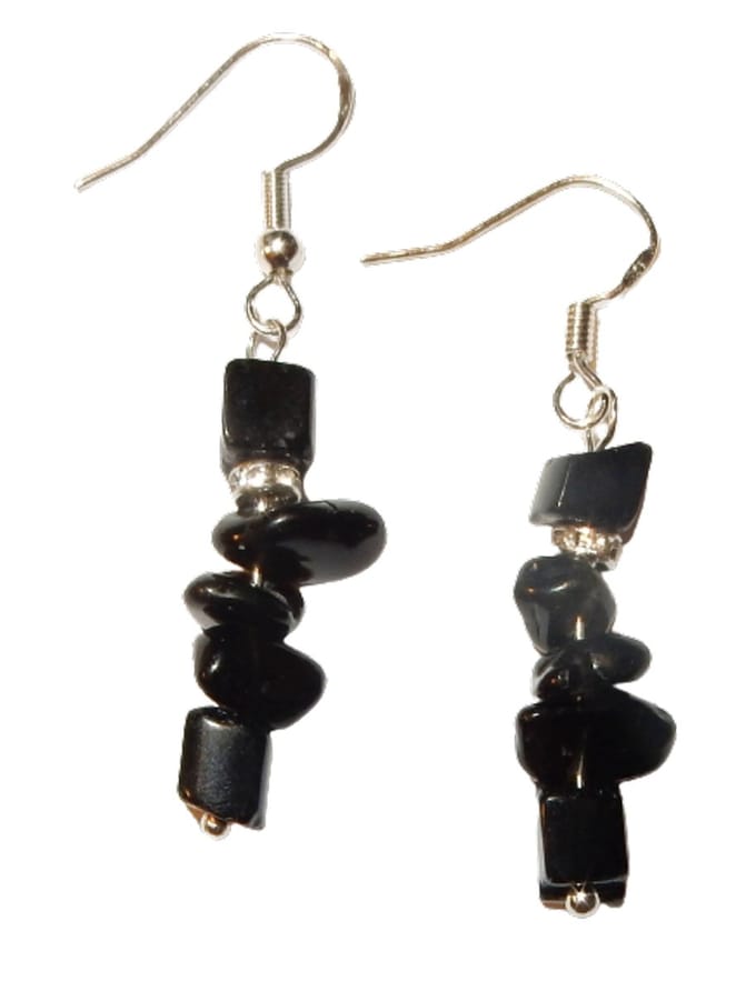 Split Oorhangers Onyx