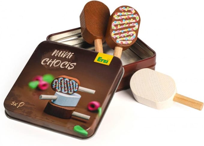 Mini magnums in een tinnen uitdeeldoos