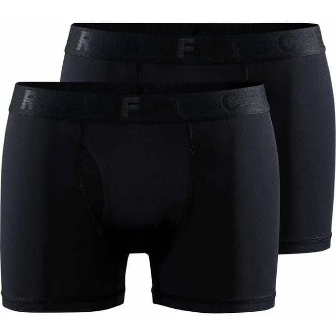 CRAFT ACTIVE BOXER 3-INCH 2-PACK M Heren Sportonderbroek - Zwart