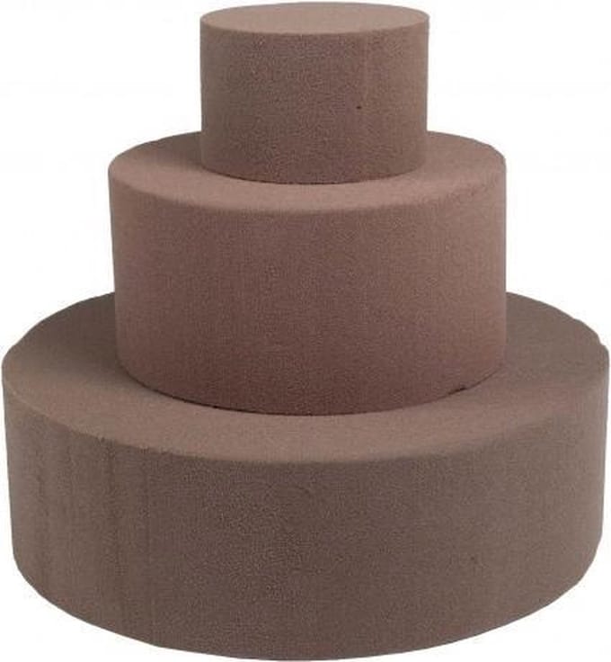 OASIS® Naturebase Steekschuim Taart | 22 x 7 cm | 2 stuks